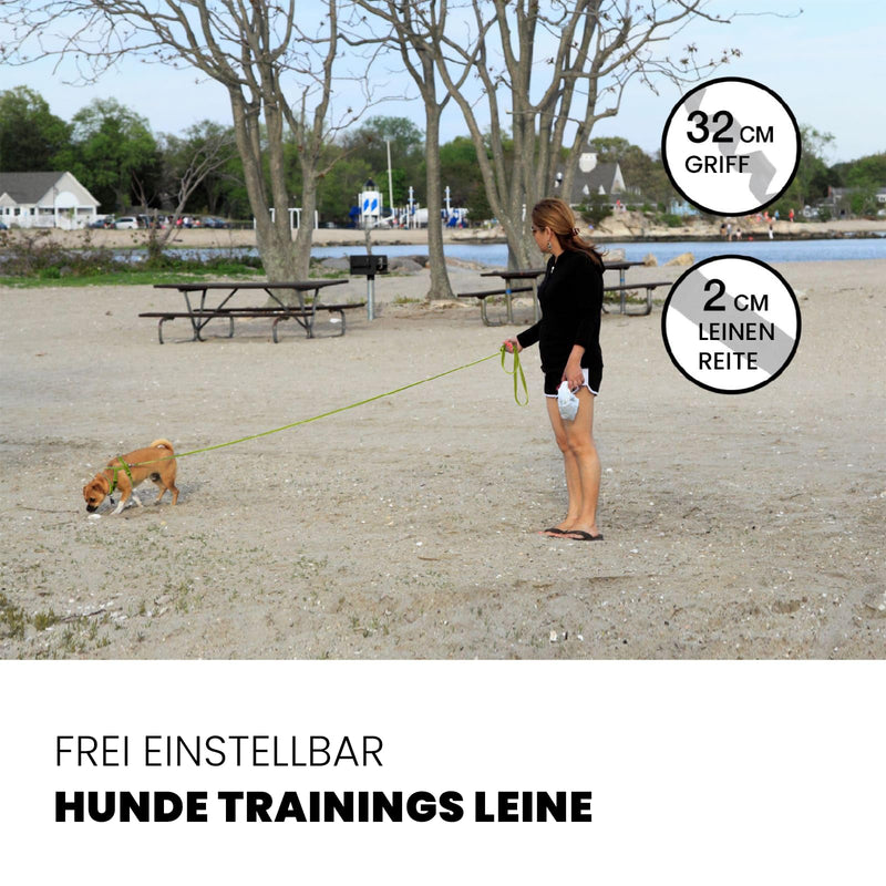 Loutep Towing Leash for Dogs Long Leash 3m 5m Towing Leash 10m for Dogs 15m 20m 25m 30m Dog Leash for Small Medium Large Dogs Cross-Country Leash Waterproof Lightweight Running Leash Green - BeesActive Australia