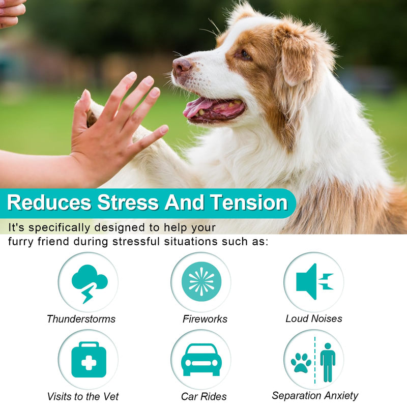Calming Chews for Dogs(Chicken 60PCS),100% Natural Ingredients Dogs Calming Treats,Helps Dog Anxiety & Stress Relief, Separation and Barking,for All Breeds & Sizes 4.7oz(132g) Chicken