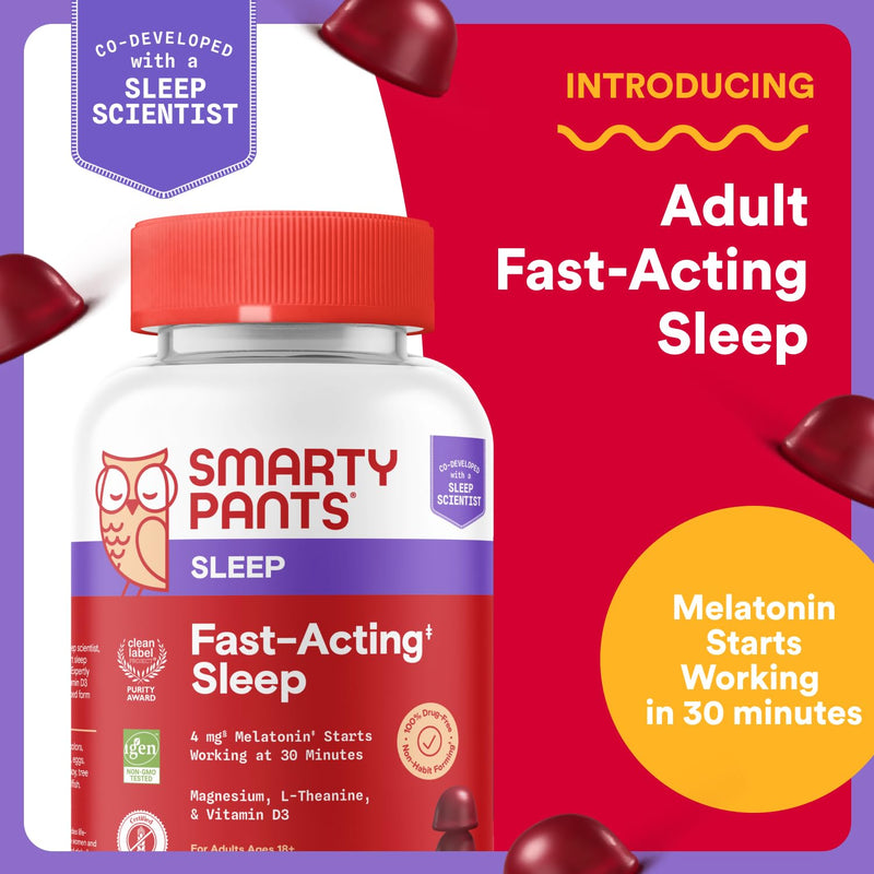 SmartyPants (Adult) Fast Acting Sleep 60ct - BeesActive Australia