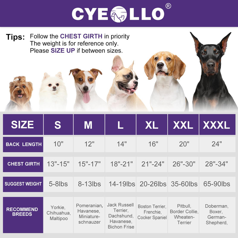 cyeollo Dog Jacket Warm Fleece Coat Dog Sweater Reflective Jackets Zipper Up Coats Step in Winter Small Dog Clothes Pet Apparel Large Blue - BeesActive Australia