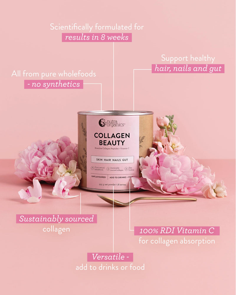 Nutra Organics Collagen Beauty Unflavoured 450G 15.9 Ounce (Pack of 1)