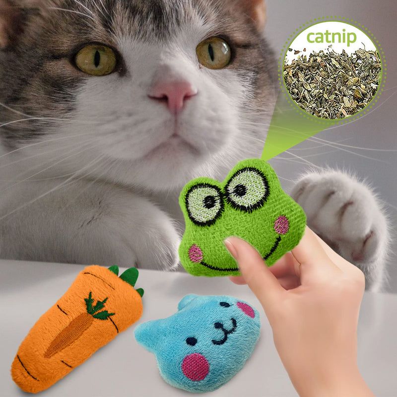 12 Pack Catnip Toys for Cats, Silvervine Sticks, Catnip Balls, Cat Nip Mice, Kicker Toys, Silver Vine Organic Chew Toys, Kitten Teething Toy,Interactive Enrichment Plush Mouse Feather for Indoor Cats GREEN - BeesActive Australia