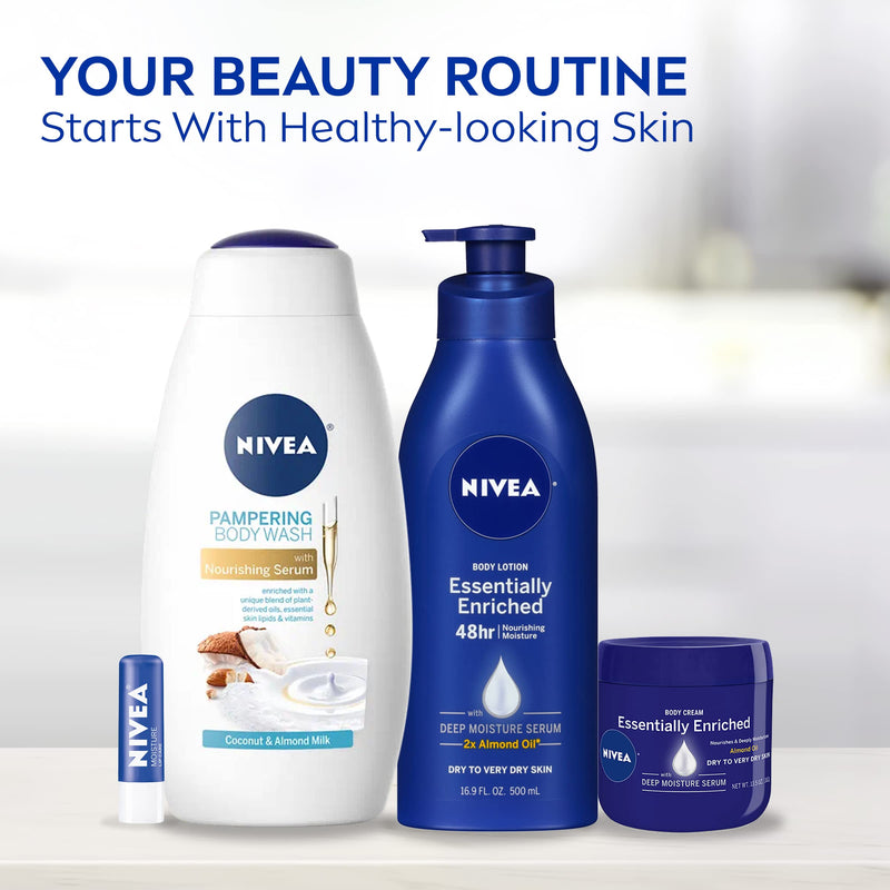 NIVEA Coconut and Almond Milk Body Wash with Nourishing Serum, 20 Fl Oz Bottle Coconut / Almond Milk 20 Fl Oz (Pack of 1) - BeesActive Australia
