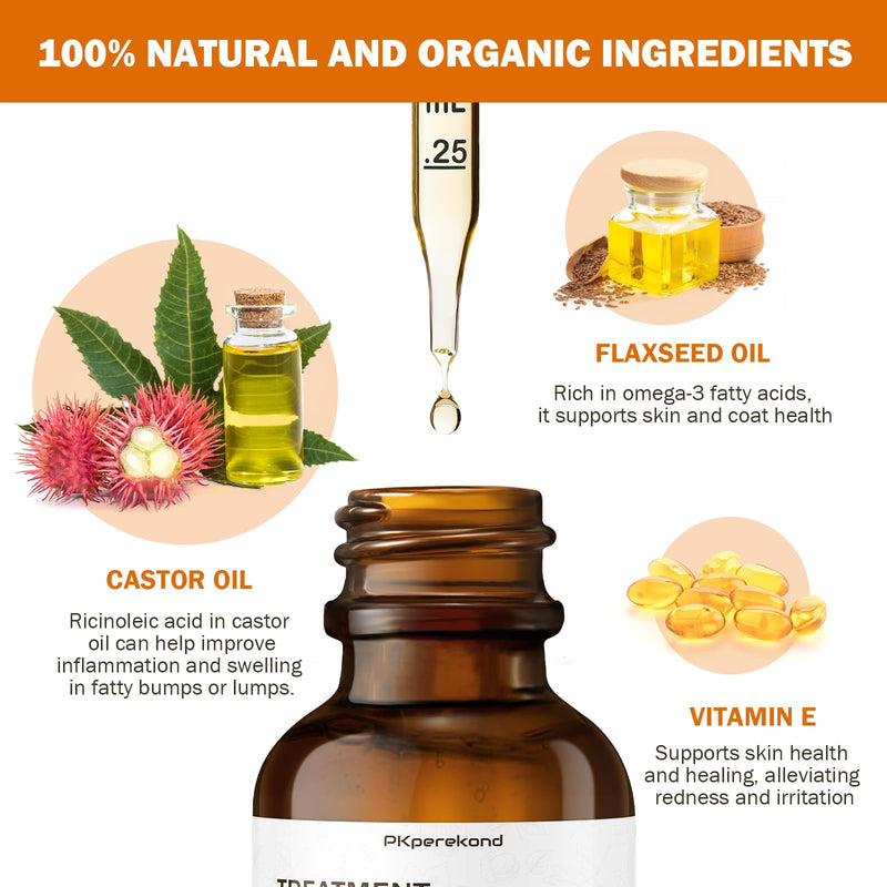 Dog Lipoma Treatment, Guard Against Lumps and Bumps, Help Shrink Dog Lipomas Naturally, Soften Fatty Lumps & Bumps, Reduce Swelling and Inflammation, Castor Oil for Dogs, Promote Healthy Skin