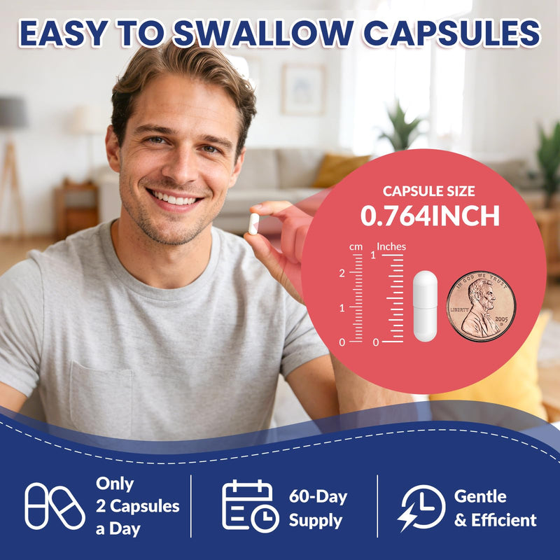 17-in-1 Vitamin B Complex Plus for Men & Women,Nerve Support - 120 Capsules