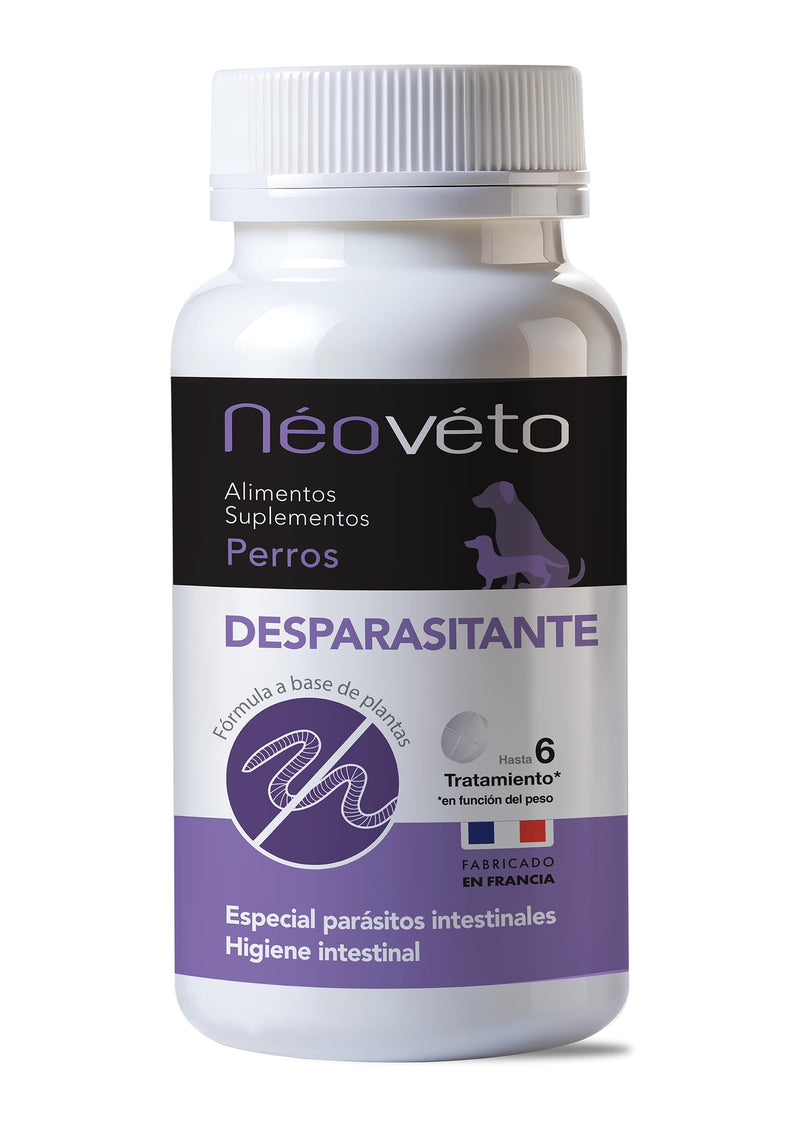 NEOVÉTO - Vermipurge - Antiparasitic for Dogs in Natural Tablets - Active Principles Approved by the French Veterinary Services - 15 Appetizing