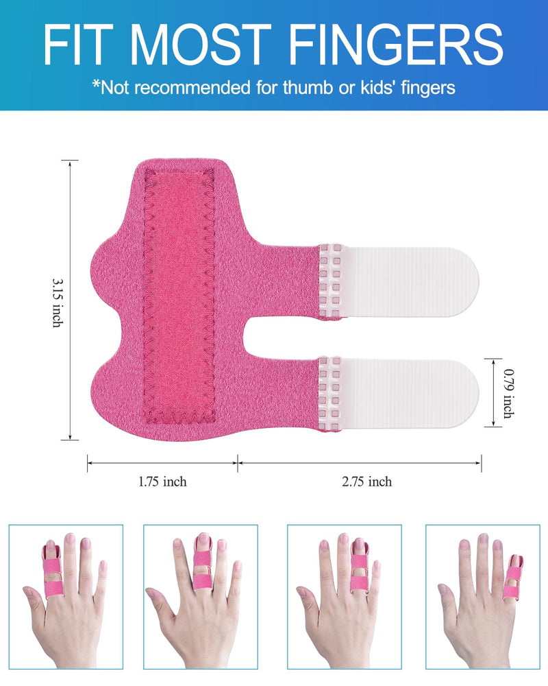 Sopito Finger Splint, 5pcs Color Finger Brace Support Stabilizer for Index, Middle, Ring Fingers Straightening Arthritis Knuckle Immobilization