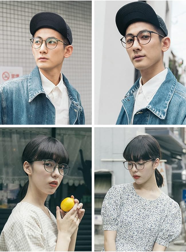 Dollger Blue Light Reduction Glasses, Stylish PC Glasses, Round Glasses, 0.5 oz (13 g), Computer Glasses -  Australia