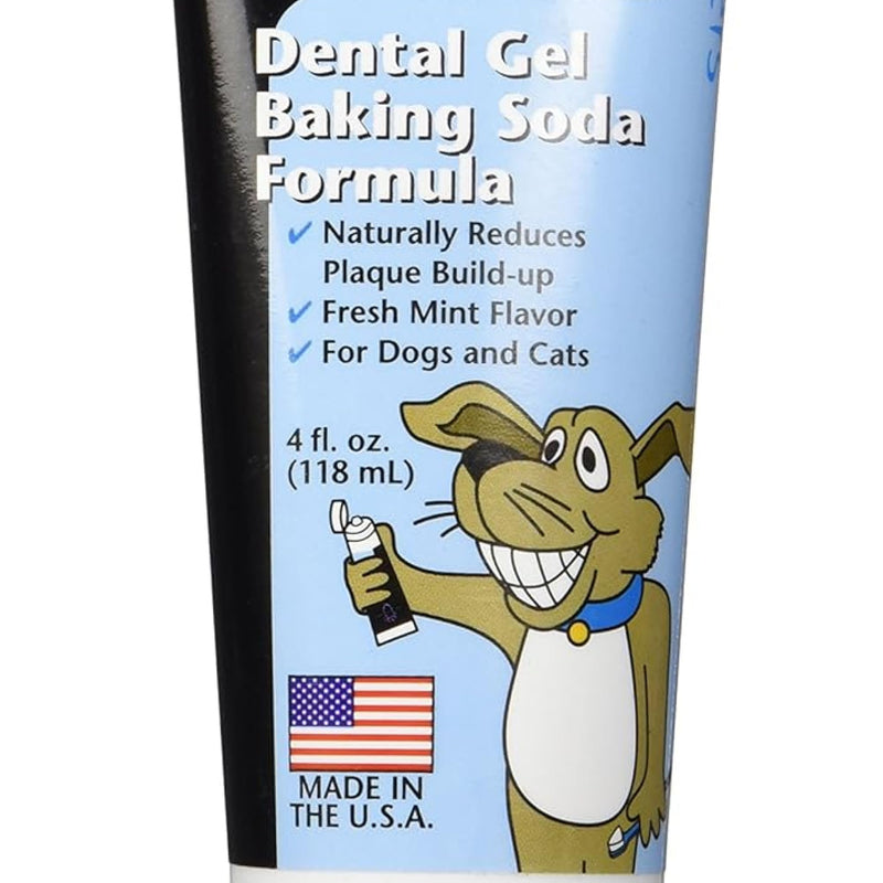 RYAN'S PET SUPPLIES Paw Brothers Mint Flavor Dental Gel, Baking Soda Formula, Fresh Breath Dental Care Gel, for Dogs and Cats, Made in The USA, 4 Ounces - PawsPlanet Australia
