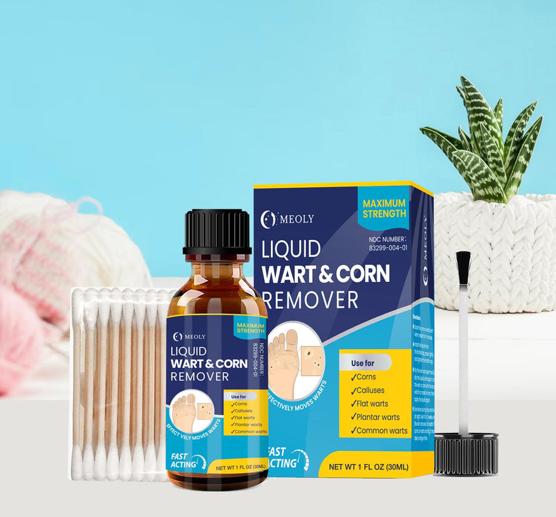 Salicylic Wart Removal Freeze Away: Fast-Acting Wart Removal Maximum Strength for Men and Women - Plantar Wart Genital Wart Corns Calluses 30 ML 1 Ounce - BeesActive Australia