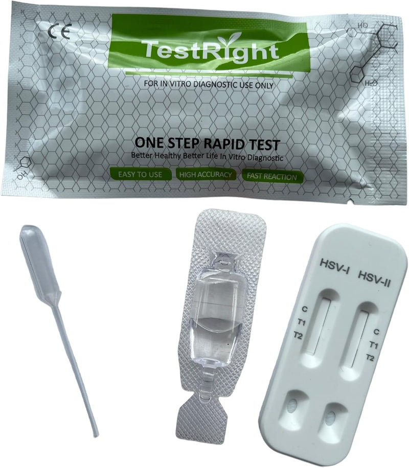 Herpes Self Test for Male and Female Detects Herpes HSV simplex genital Infection sti std Quick Home Test - BeesActive Australia