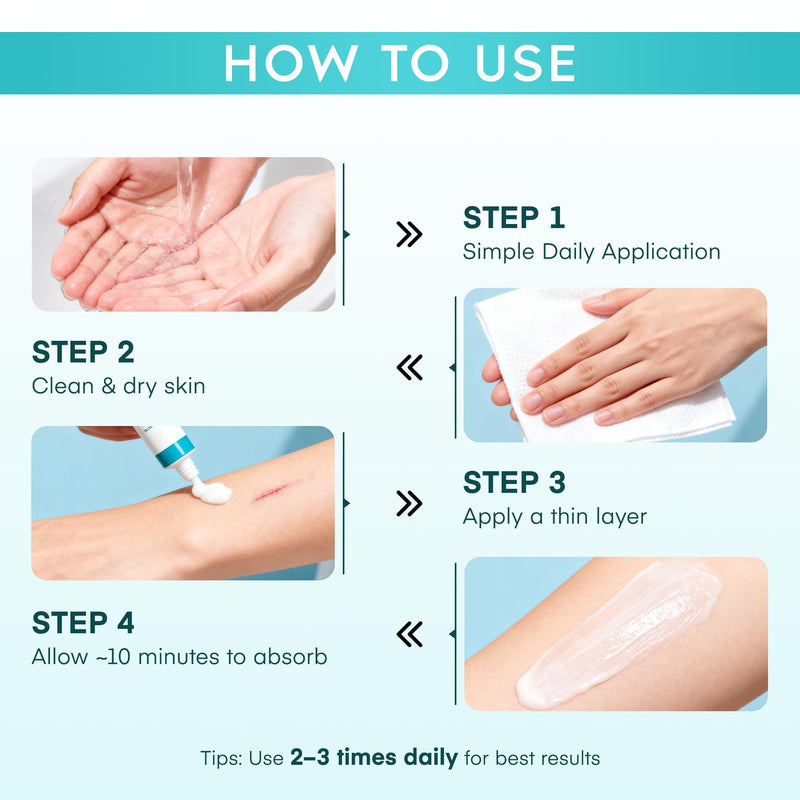 Aroamas Scar Advanced Scar Gel - Medical-Grade Silicone Scar Gel to Help Improve The Appearance of Scars and Stretch Marks for Face & Body - 45g - BeesActive Australia