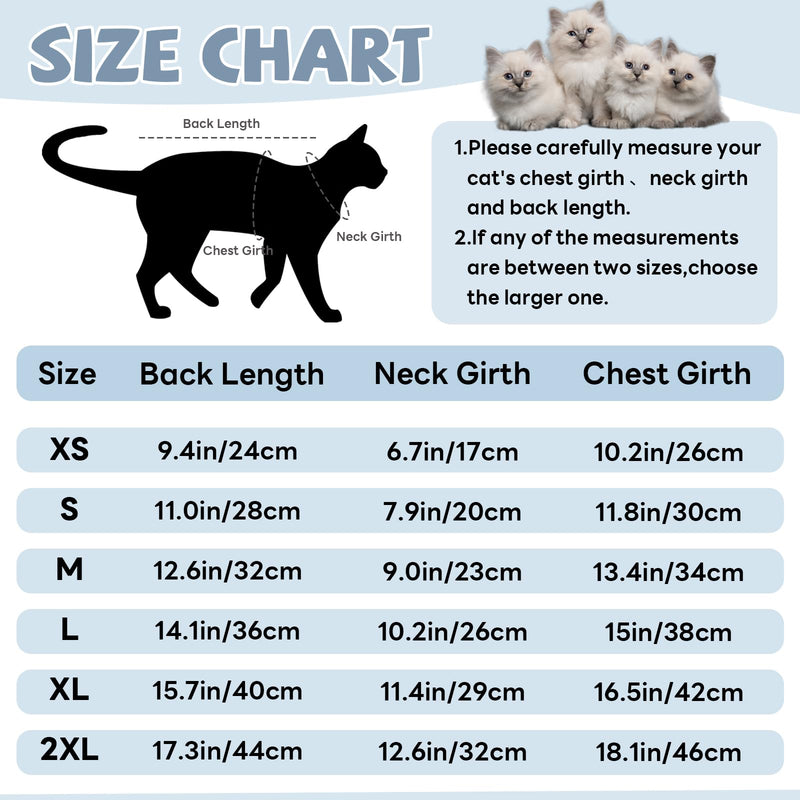 T'CHAQUE Sphynx Cat Clothes, Soft Fleece Cat Sweaters for Cats Only, Pullover Shirt for Cat, Cat Pajamas with Sleeves, Kitten Hairless Cat Winter Clothes, Winter Warm Cat Outfit Onesie Jumpsuit Hoodie Large Blue - BeesActive Australia