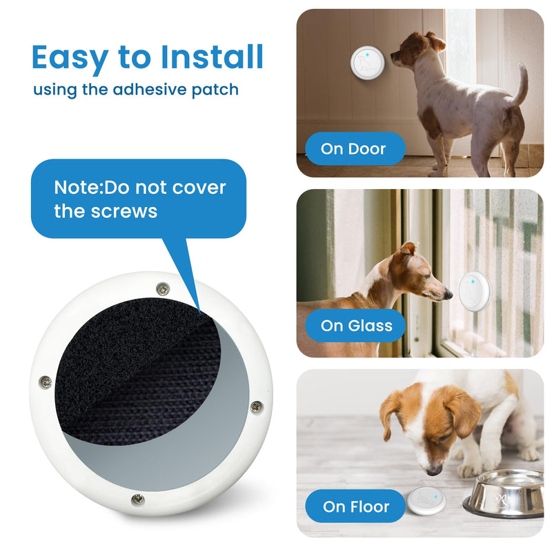 Dog Bell for Door Potty Training, Wireless Doggie Door Bell Operating at 1000 Feet with IP65 Waterproof Touch Button, 32 Melodies 1 receiver + 2 buttons - BeesActive Australia
