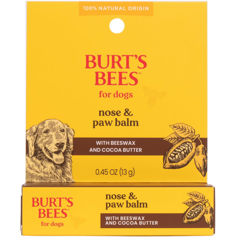Burt's Bees for Pets Nose and Paw Balm with Beeswax and Cocoa Butter,100% Natural Origin Formulas, Dog Paw Pad Balm, Paw Moisturizer for Dogs, Dog Nose Balm - PawsPlanet Australia