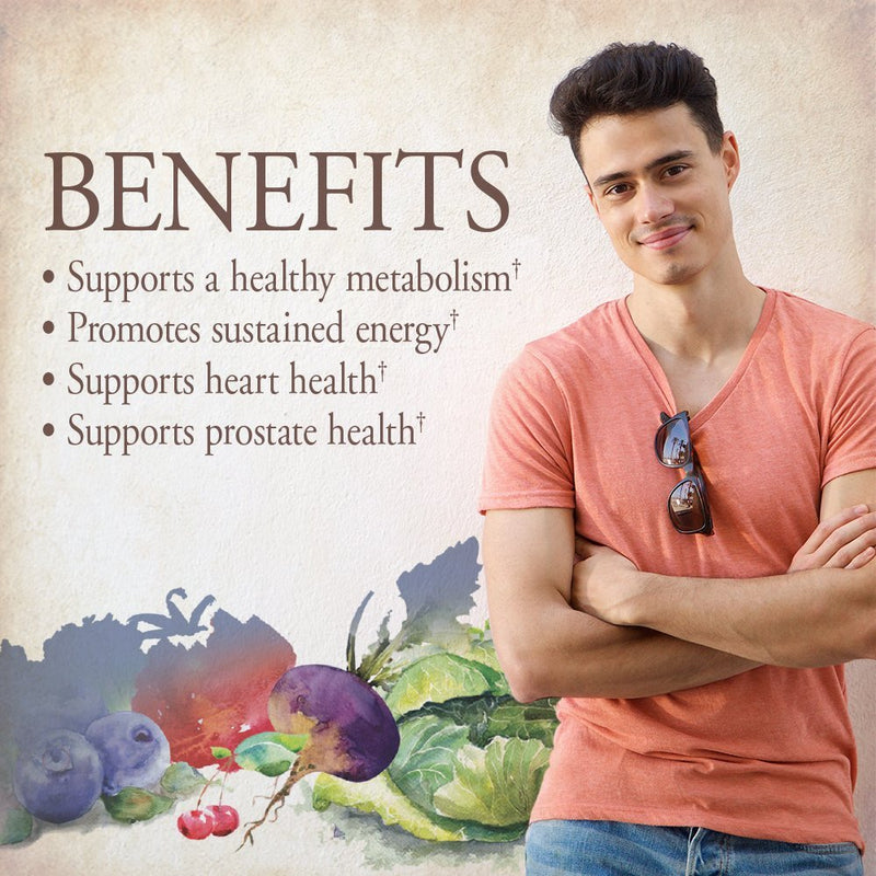 Garden of Life Organics Whole Food Multivitamin for Men, 120 Tablets, Vegan Mens Vitamins and Minerals for Health and Well-Being, Certified Organic Vegan Multi | Prostate Support, B12 & Vitamins - Vegan Daily Whole Food Multivitamin, Non-GMO, Certified...