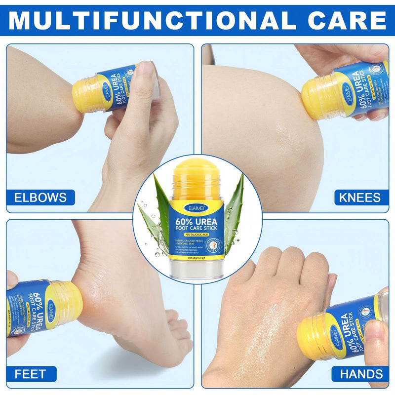 Urea foot Cream Stick 60% plus 2% Salicylic Acid，foot urea cream Deeply Moisturising and Fast Absorbing Gentle Exfoliation For Dry sink Exfoliating Dead Skin, Callus Remover ， Skin Softener - BeesActive Australia