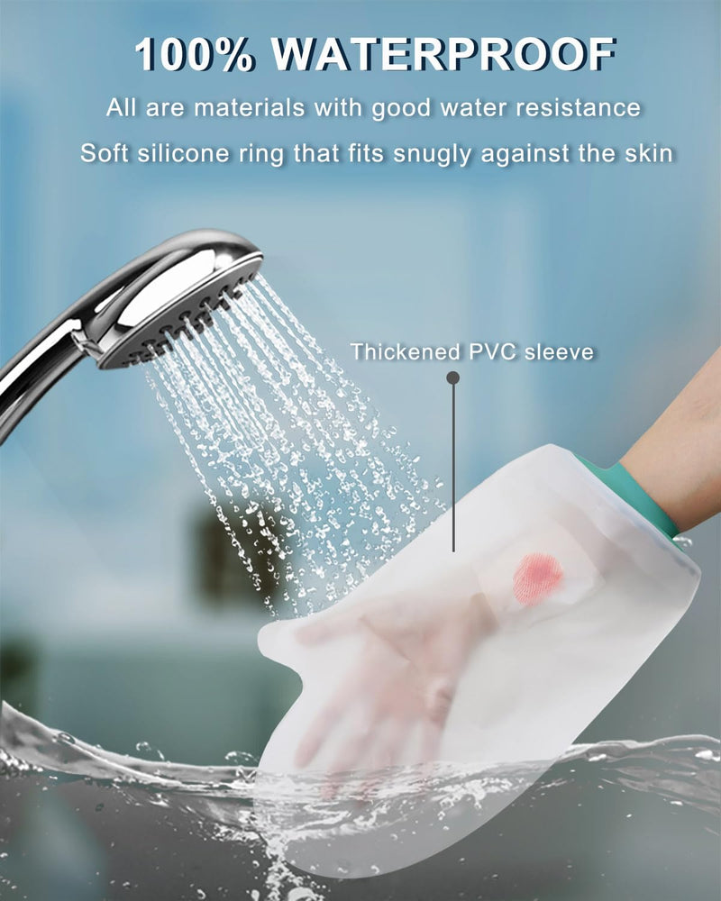Waterproof Hand Cast Cover, Hand Cover for Shower After Surgery, Hand Cast Covers for Shower Adult, Soft Comfortable Cast Protector for Wrist, Finger, Reusable Cast Bag for Swimming - BeesActive Australia