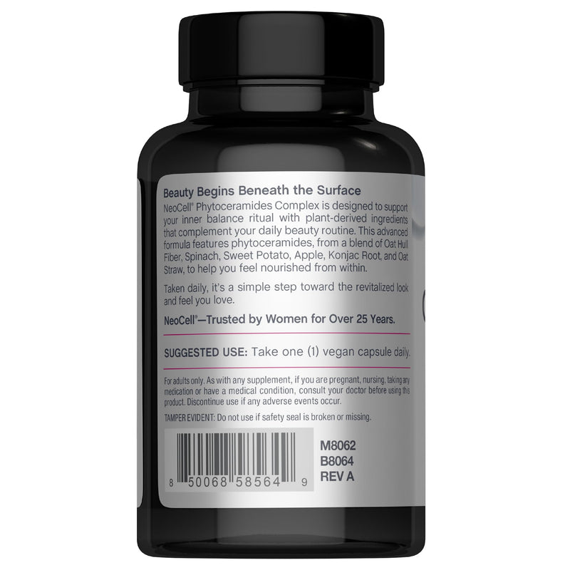 NeoCell Phytoceramide Complex Supplement | 60 Capsules | Advanced Formula | Vegan Plant Derived Ceramides