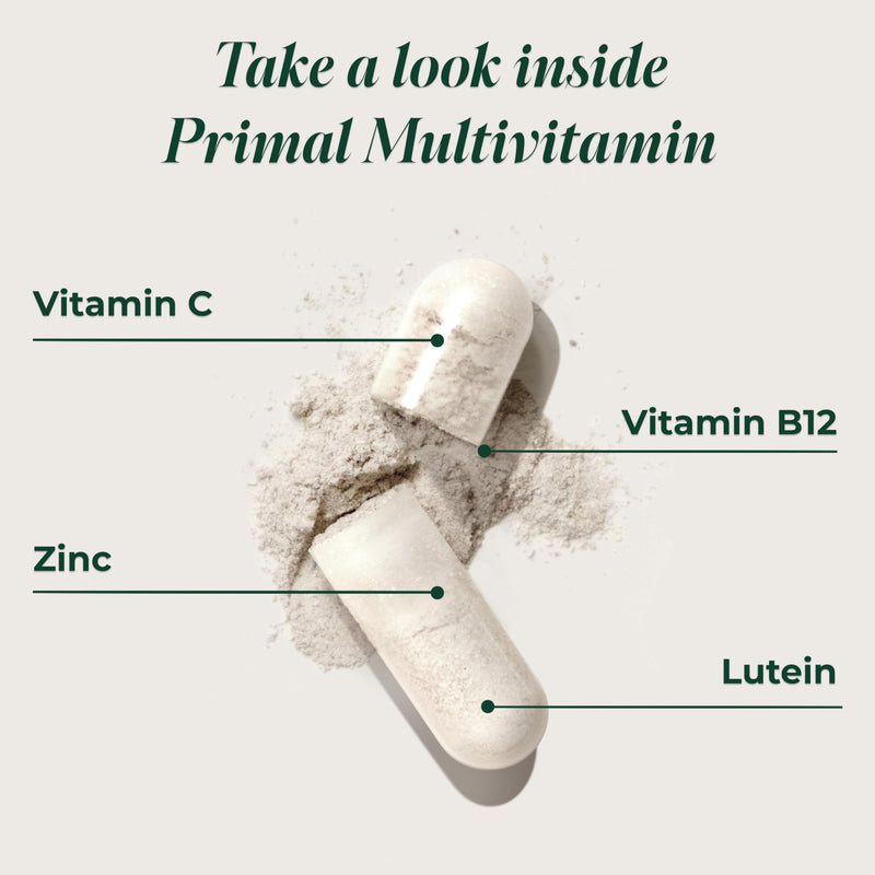 Primal Harvest Multivitamin - Daily Supplement, Gluten & Soy Free 30 Count (Pack of 2)