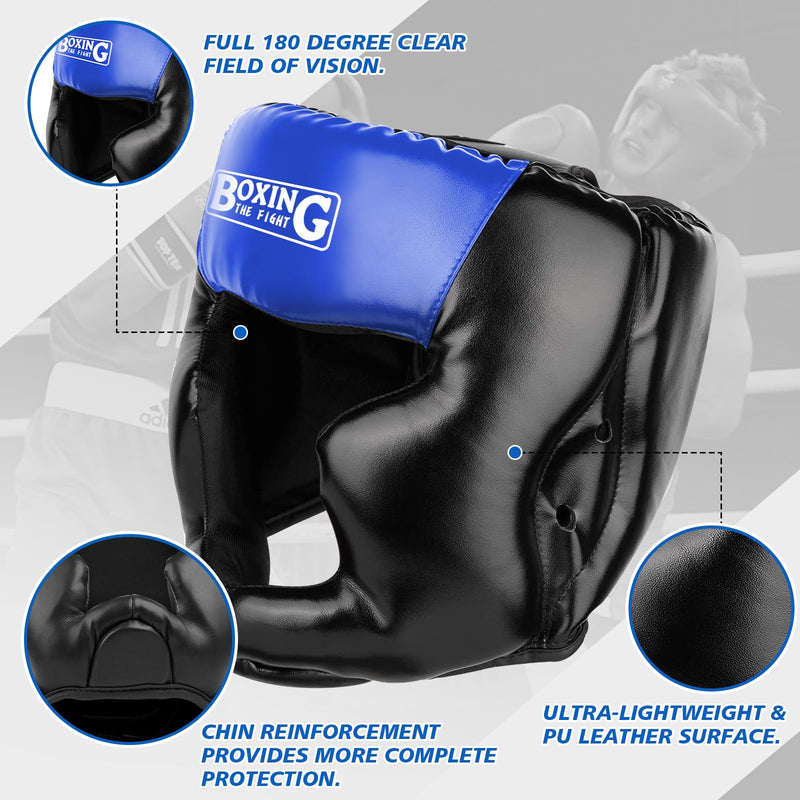 2 Pack Boxing Headgear - Sparring Safety Head Guard for MMA, Kickboxing, Muay Thai, Boxing - Men, Women, Kids Large-X-Large