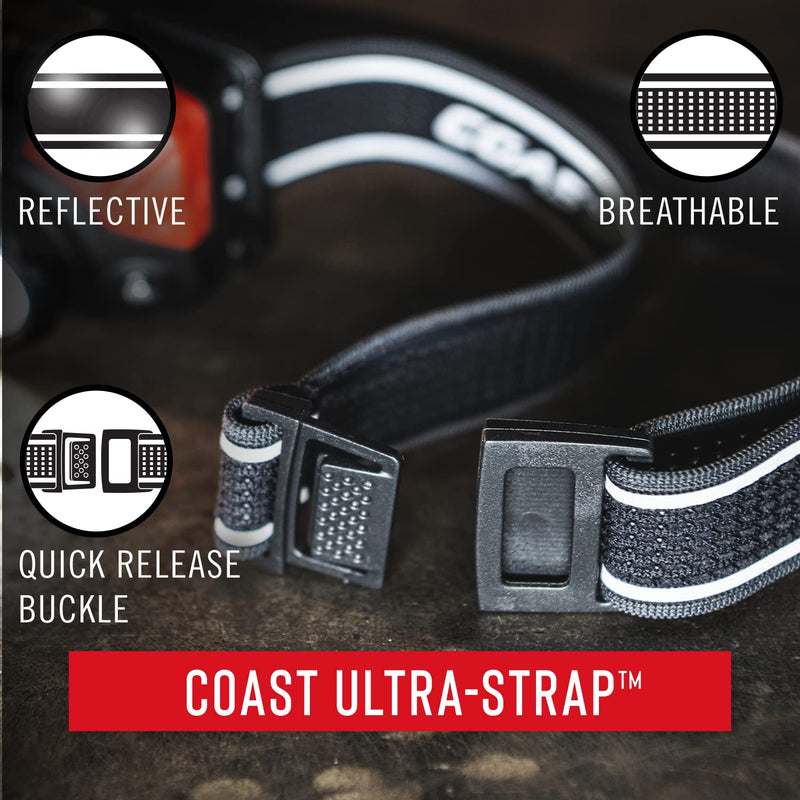 Coast® FL75 700 Lumen Dual Color Twist Focus™ LED Headlamp, Black