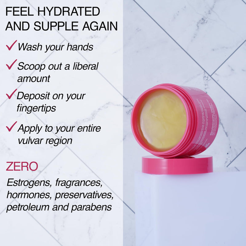 Vanibiss Natural Vulva Balm - Vulva Cream & Tender Skin Care - Vulvar Hydrating Balm - Relieves Dryness, Itching, Chafing, and Burning - Women Vulva Care Creme & Skin Softener - Estrogen Free (2oz) - BeesActive Australia