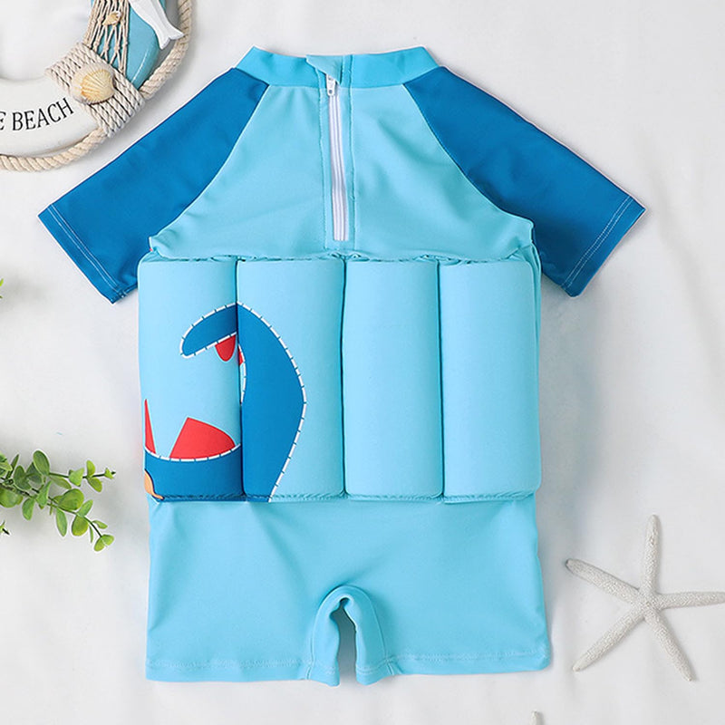 Floatie Swimsuit for Toddlers Boys Girls Floating Bathing Suit Baby Kids Float Learn to Swim Suit Floatation Beach Pool 1-6Y 5-6 Years Blue Dinosaur - BeesActive Australia
