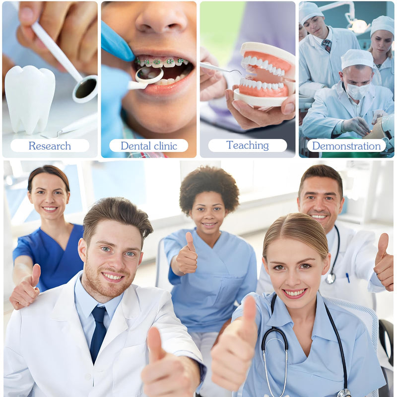 20 Sets Disposable Dental Tools for Teeth Inspection, 5 Pcs Sterile Packaging Teeth Cleaning Tools, Dental Mirror Explorer Probe Plier Family Oral Care Tool