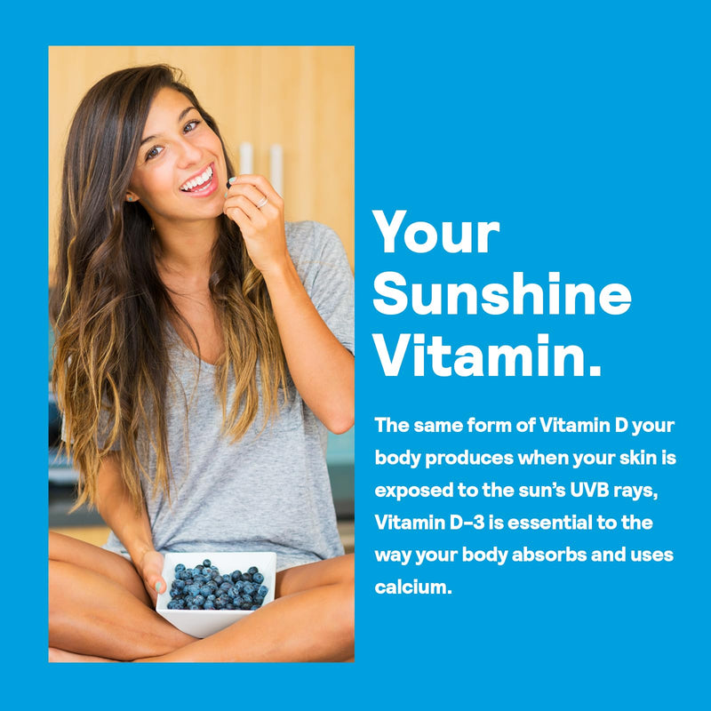 Nature's Life Strengthening Vitamin D3 2000 IU (50 mcg) - Vitamin D - Bone Health and Immune Support Supplement - Easy-to-Swallow Softgels - 60-Day Guarantee, Lab Verified - 240 Servings, 240ct