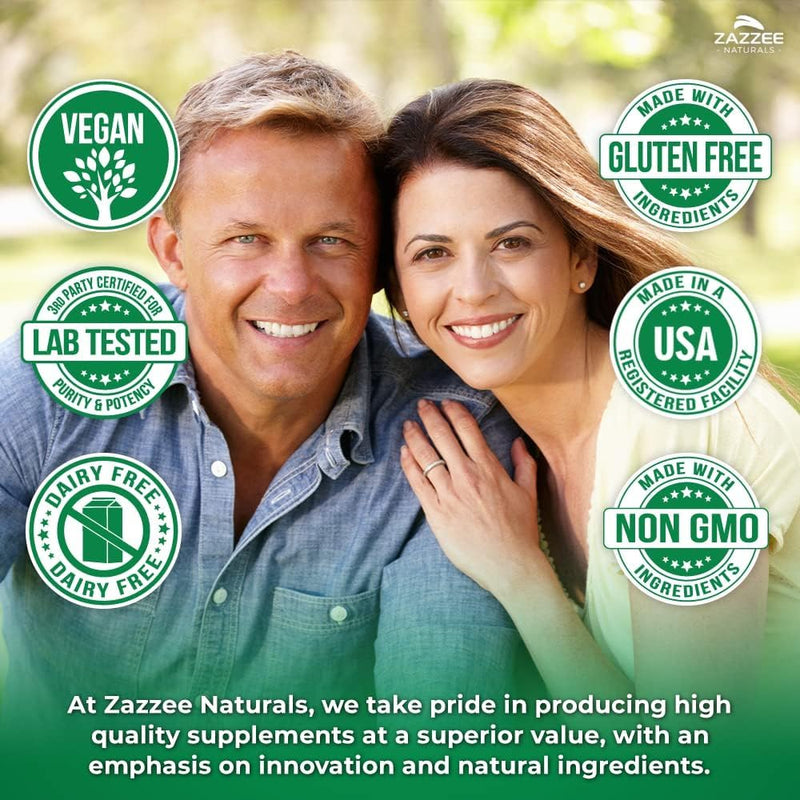 Zazzee Extra Strength Mullein Leaf 10:1 Extract, 180 Vegan Capsules | 6 Month Supply, Respiratory & Lung Support, Certified Kosher, 100% Pure Leaf Powder, Verbascum Thapsus, Non-GMO, Made in USA 180 Count
