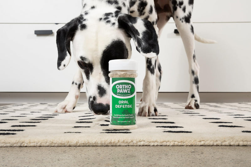 Oral Defense Dental Powder for Dogs & Cats – Natural Daily Oral Care Supplement – Reduces Plaque & Tartar, Freshens Breath, Supports Gum Health – Sprinkle-On Formula – 4.2 oz