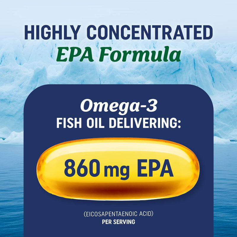 EPA Ultra 1,105MG | Heart Health & Cellular Function Support | Omega 3 Fish Oil | 1,650MG Total Omega-3 Fatty Acids | High Strength EPA Supplement | Sustainably Sourced & Gluten-Free | 60 Ct. - BeesActive Australia