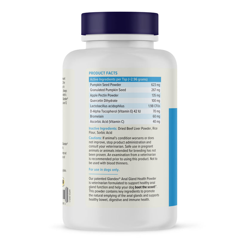 Vetnique Glandex Anal Gland Medicated Spray for Dogs & Cats (4oz) and Glandex Beef Liver Anal Gland Support Powder (5.5oz) Bundle