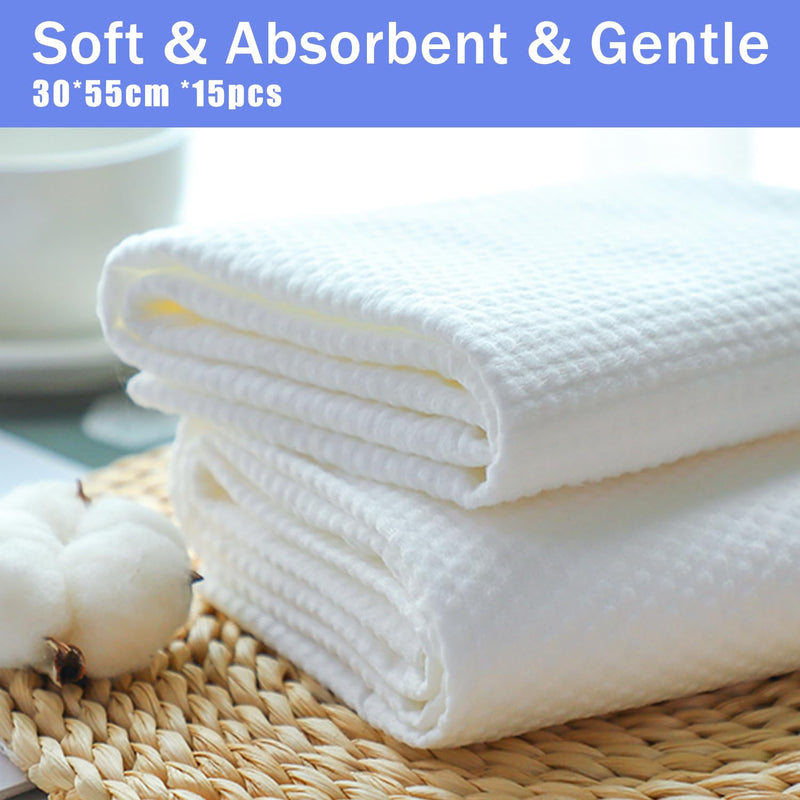 Disposable Pet Bath Towel,15 PCS Portable Pet Grooming Towels,11.8 x 21.6 inch Convenient Pet Cleaning Towel Pet Drying Towels,Absorbent Bath Towel for Small Dog Puppy Cat - PawsPlanet Australia