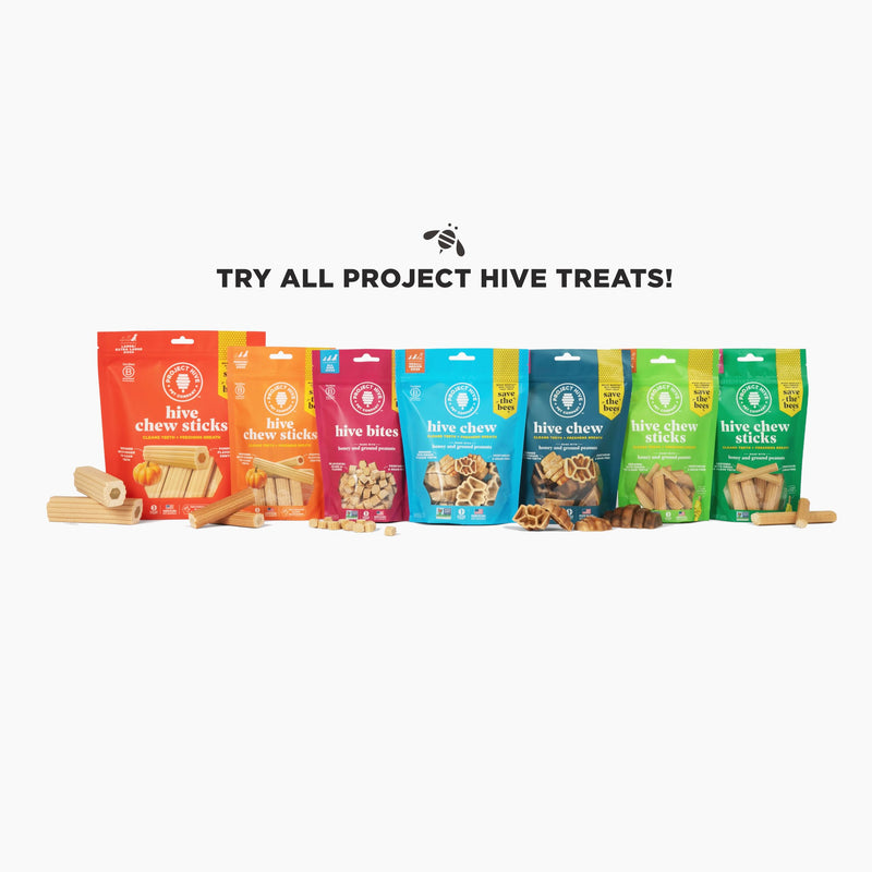 PROJECT HIVE ·PET COMPANY· Dental Chew Treats for Dogs, – Peanut Flavor, Dental Treats, Cleans Teeth & Freshens Breath, Vegetarian, No Grain or Soy (9 oz (Pack of 2), Large Hive Chews) 2-pack