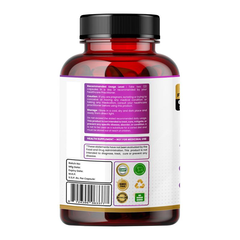 Humming Herbs Moringa Leaf Extract Complex with Resveratrol, Astaxanthin, Glutathione, Vitamin C & Folic Acid — 996 mg per Serving — 120 Vegetarian Capsules (60 Servings)