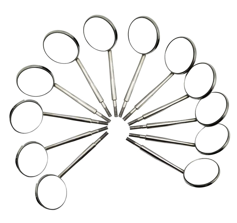 ARTMAN INSTRUMENTS Dental Mirror Tops – Set of 12 Cone Socket, Rhodium-Coated, Front Surface, Anti-Fog & Scratch-Resistant for Clear Reflection - BeesActive Australia