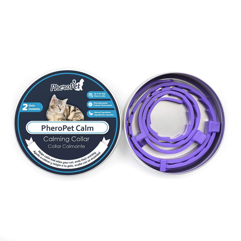 2 x Soothing Collars - Pheromones Cats. Anti-Stress Cat Collar: Relieve stress, anxiety relief, marking, scratching and other problematic behaviors. Adjustable/waterproof. - BeesActive Australia