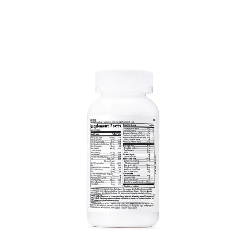 GNC Women's 50 Plus One Daily Multivitamin | Supports Bone, Eye, Memory, Brain and Skin Health with Vitamin D, Calcium and B12 | Helps Energy Production | 60 Caplets