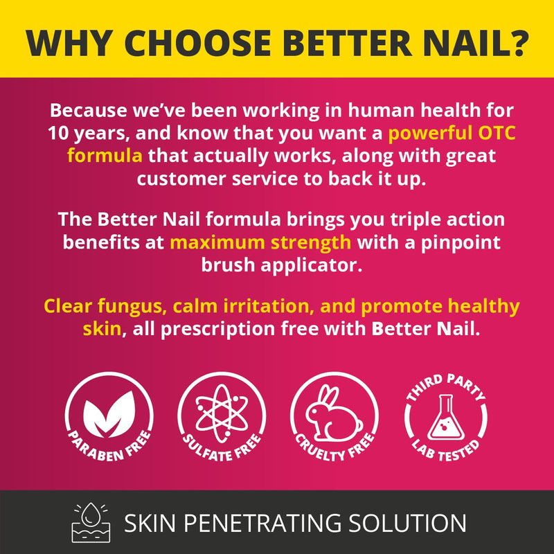 Better Nail - Rejuvica - Extra Strength Nail Fungus Treatment - 25% Undecylenic Acid Maximum Strength Antifungal Solution helps Discolored & Damaged Nails - Supports Healthy Nails with 6 Natural Oils 0.5 Fl Oz (Pack of 1)