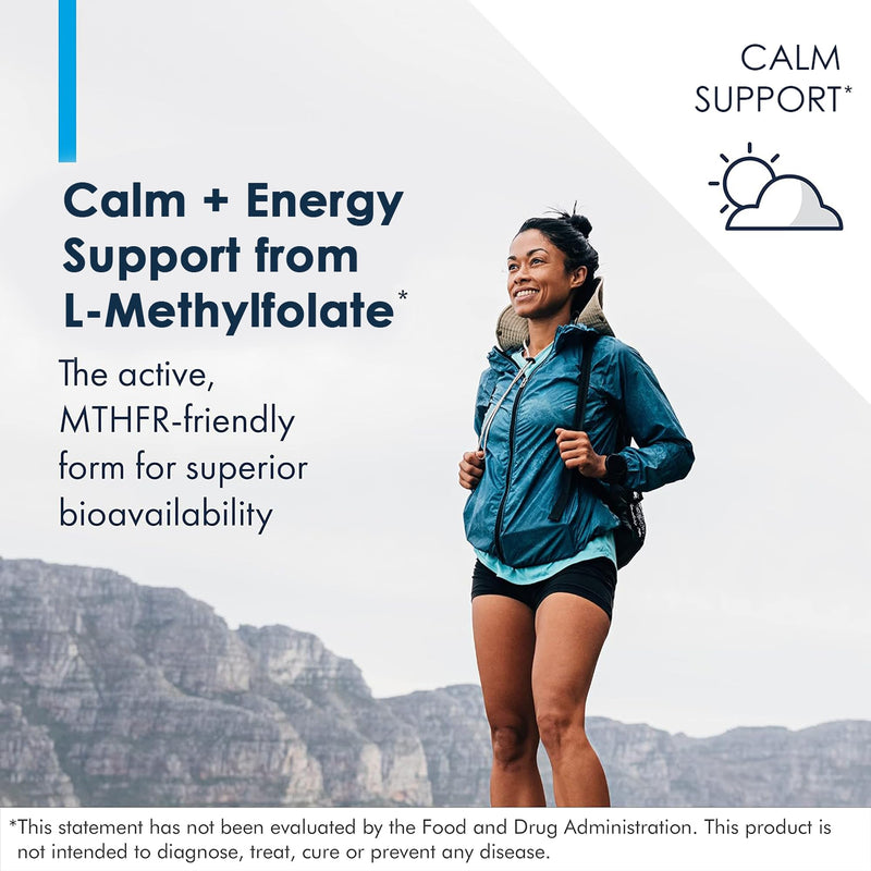 Metabolic Maintenance L-Methylfolate 10 mg, 90 Capsules | Active Folate for Methylation Support and Biochemical Reactions, Highly Bioavailable, Vegetarian Formula