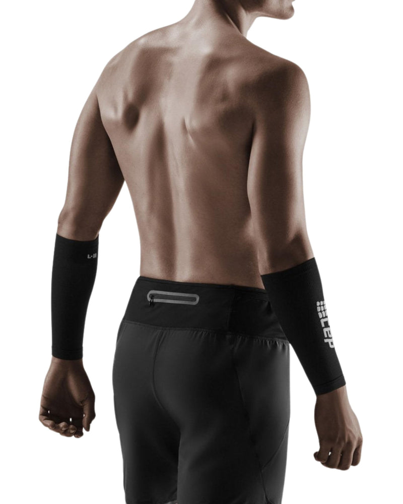 CEP Compression Forearm Sleeves for Men & Women – Lightweight Arm Support for Circulation, Recovery & Muscle Stability (Pair) 3 Black/Grey - BeesActive Australia