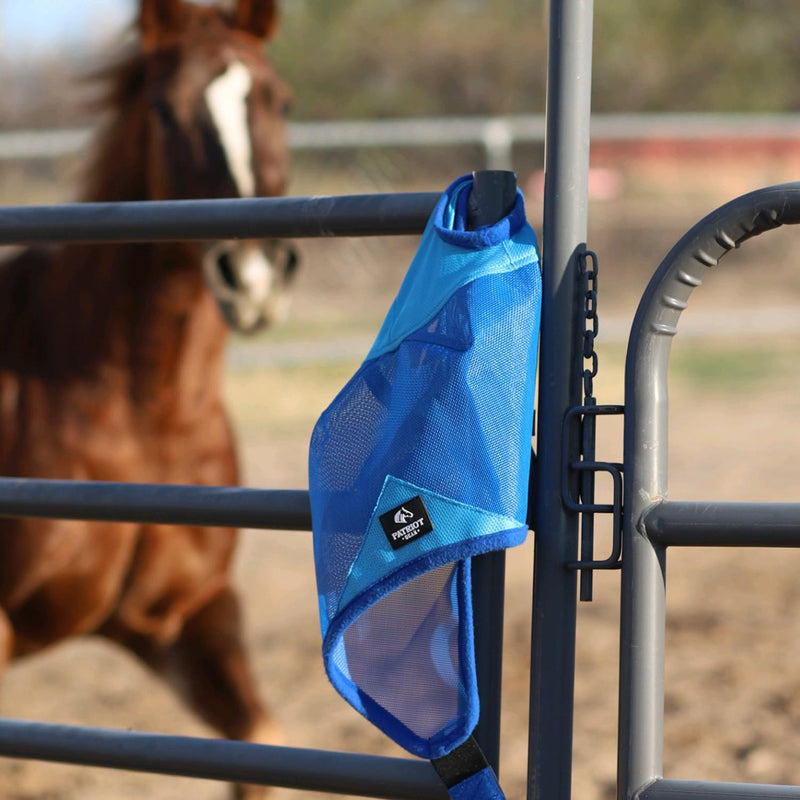 Patriot Horse Fly Mask Blue - BeesActive Australia
