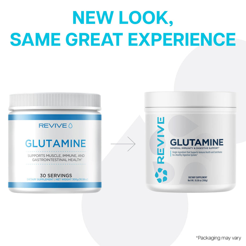 Revive Gut L-Glutamine Powder MD - Muscle Recovery & Immune System Booster for Adults - Promotes Digestive Health & Reduces Muscle Soreness - Immunity & Digestion Vegan Pure L Glutamine Supplement - BeesActive Australia