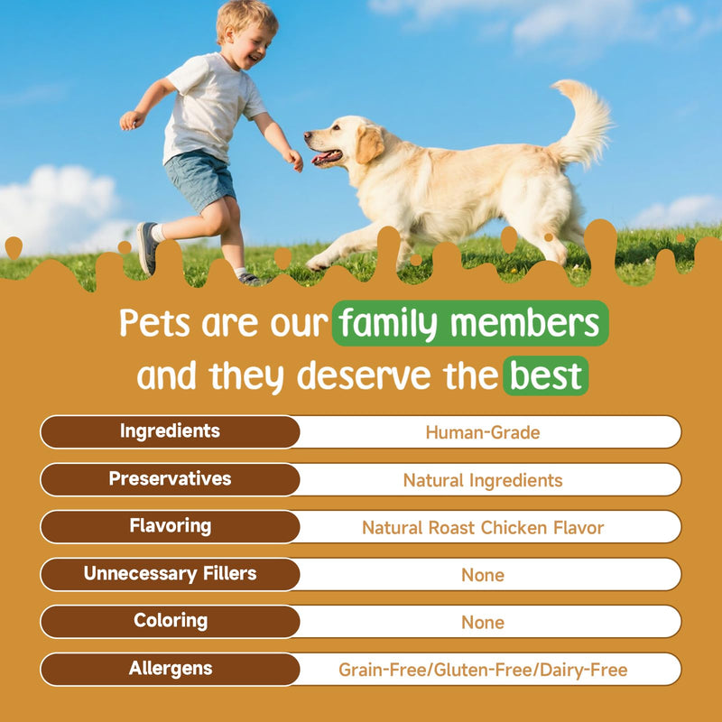 Mushroom for Dogs - Turkey Tail for Dogs - 9 Organic Mushroom Supplement with Turkey Tail, Reishi, Lions Mane - Hip & Joint, Skin & Coat, Digestive, Cellular, Immune Health Support - Chicken Flavor
