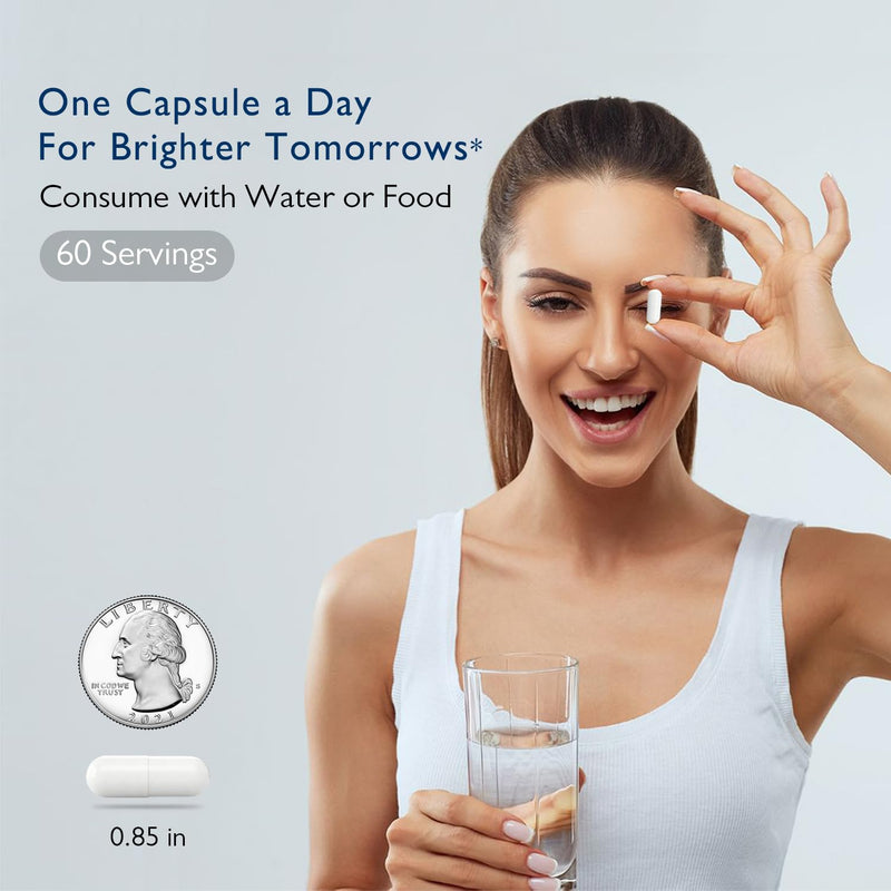 Neurobella Eye Formula, 16-in-1 Eye Vitamins and Mineral Supplement with Lutein 20mg, Zeaxanthin 4mg & Meso-Zeaxanthin 10mg, Astaxanthin, Omega 3, Bilberry & Saffron, Eye Health, 60 Capsules
