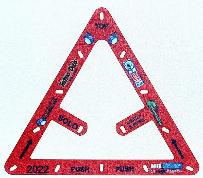 Accu-Rack Outsville Billiards Template Set (Solo, Diamond 9 & Pro 10) - Code Red