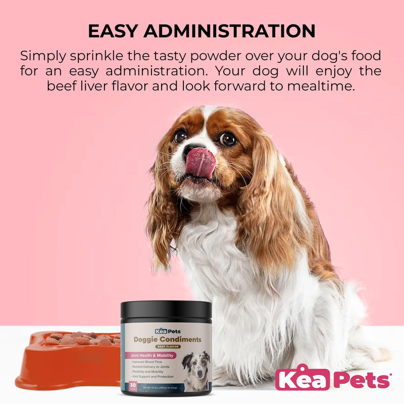 Doggie Condiments Joint & Mobility Support by Kea Pets - Natural Dog Supplement for Healthy Joints, Mobility, and Flexibility in Dogs