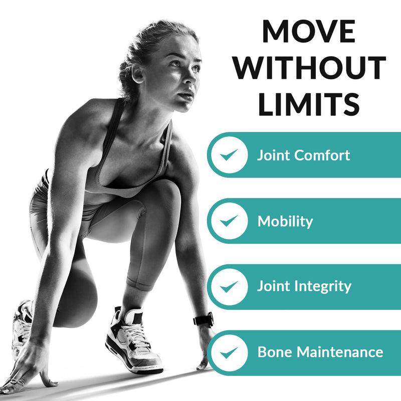 Granite Joint Care: Premium UC-II Collagen, Turmeric Curcumin C3, AKBA Boswellia + More - All-in-One Support for Joint Mobility, Comfort & Strength (60ct)